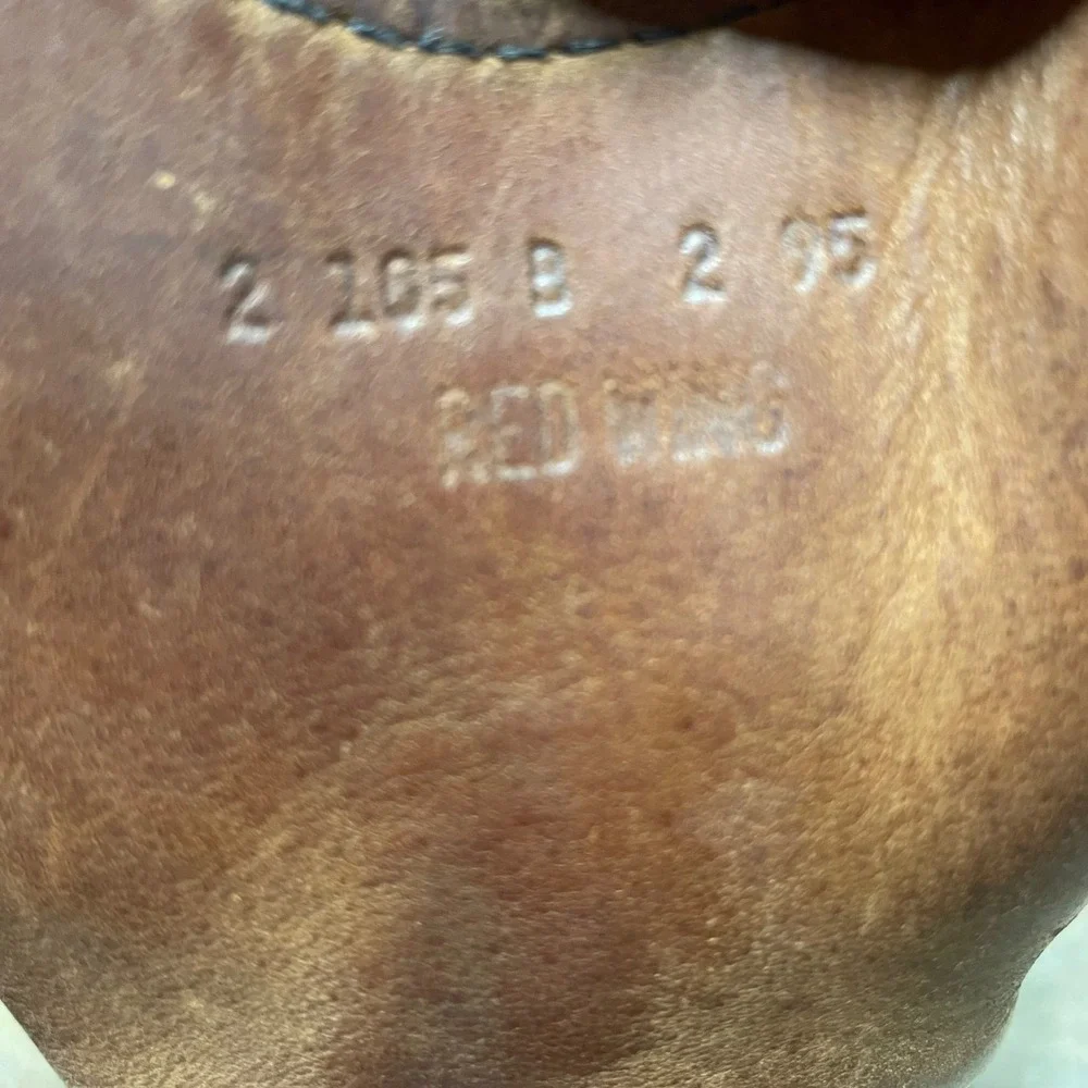 Red Wing Pecos Shoes Men's Brown Leather Pull On Work Boots USA‎ Made Size 10.5 - Picture 3 of 12